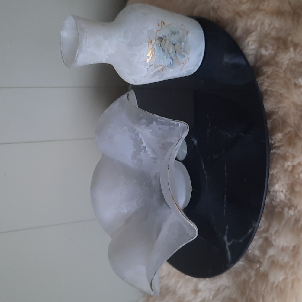 Set of Silvestri Murano Bowl and Vase